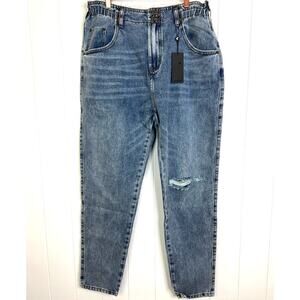 NWT One Teaspoon Cobaine Pioneers High Waist‎ 80's Jeans Size 32